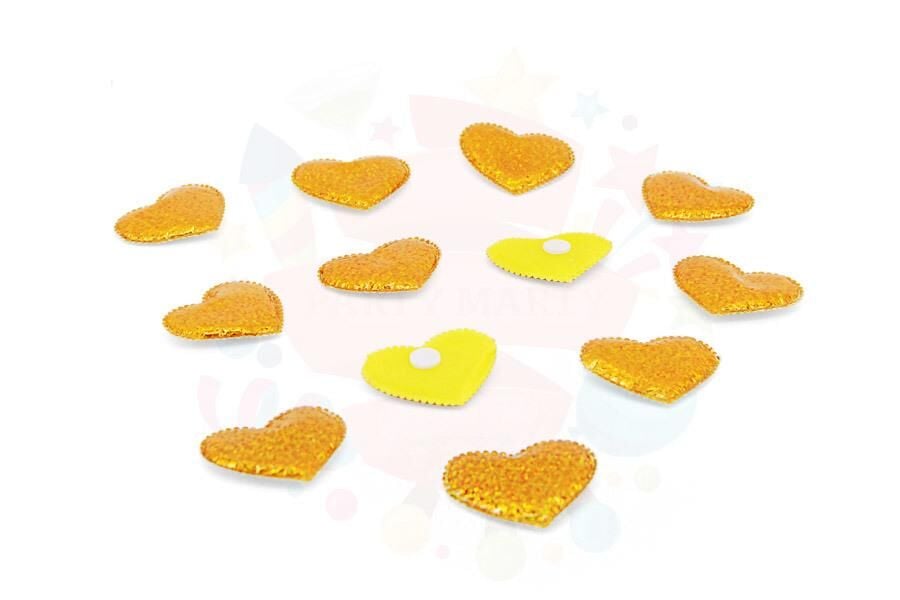 YAPIŞKANLI HOLOGRAMLI KALP 100'LÜ