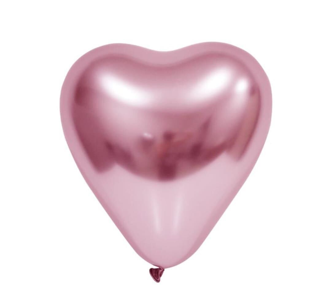 BALON KROM 50 Lİ  KALP PEMBE