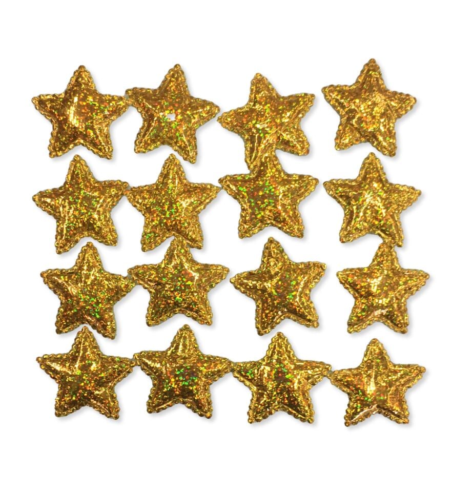 YAPIŞKANLI HOLOGRAMLI YILDIZ 100'LÜ