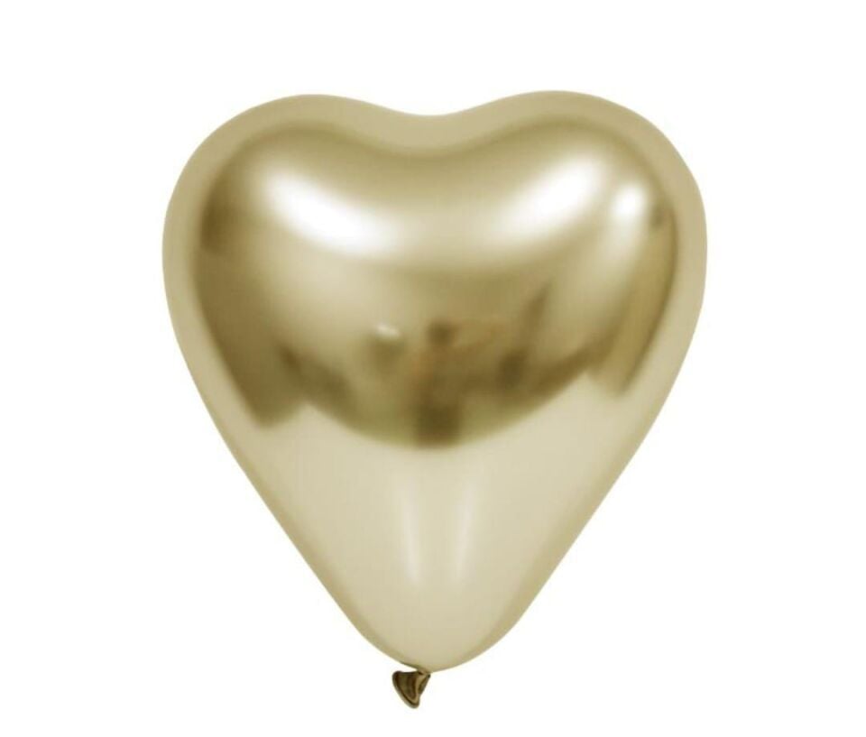 BALON KROM 50 Lİ  KALP GOLD
