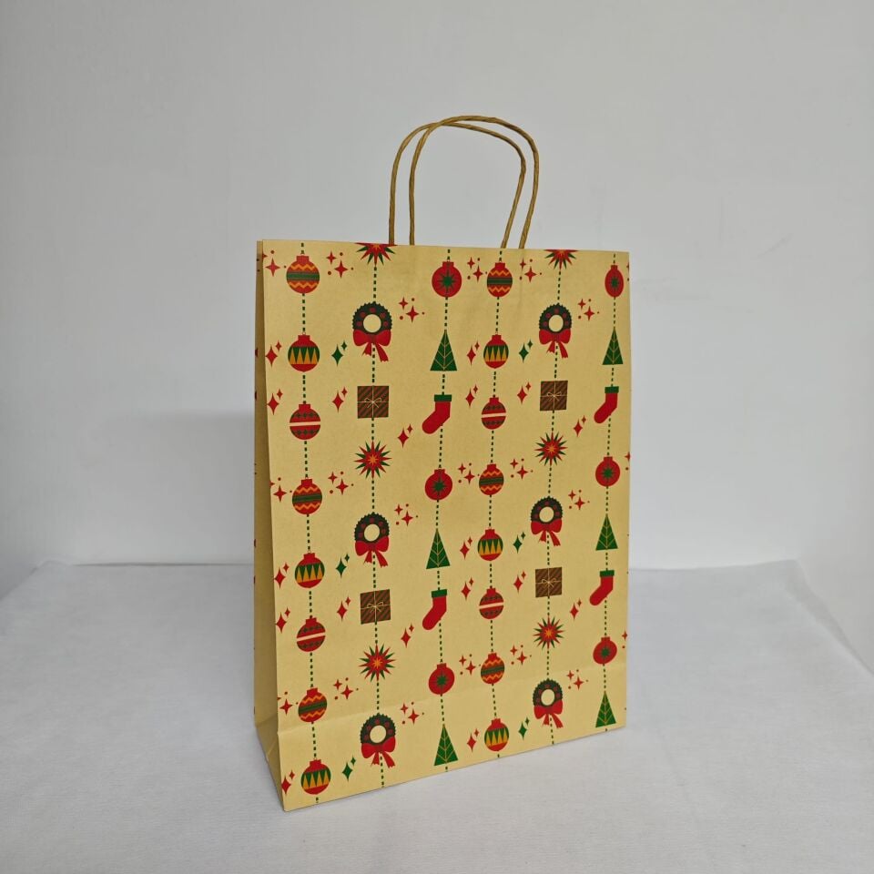 ÇANTA BÜKÜM SAPLI İTHAL 31*12*42 NOEL DESEN
