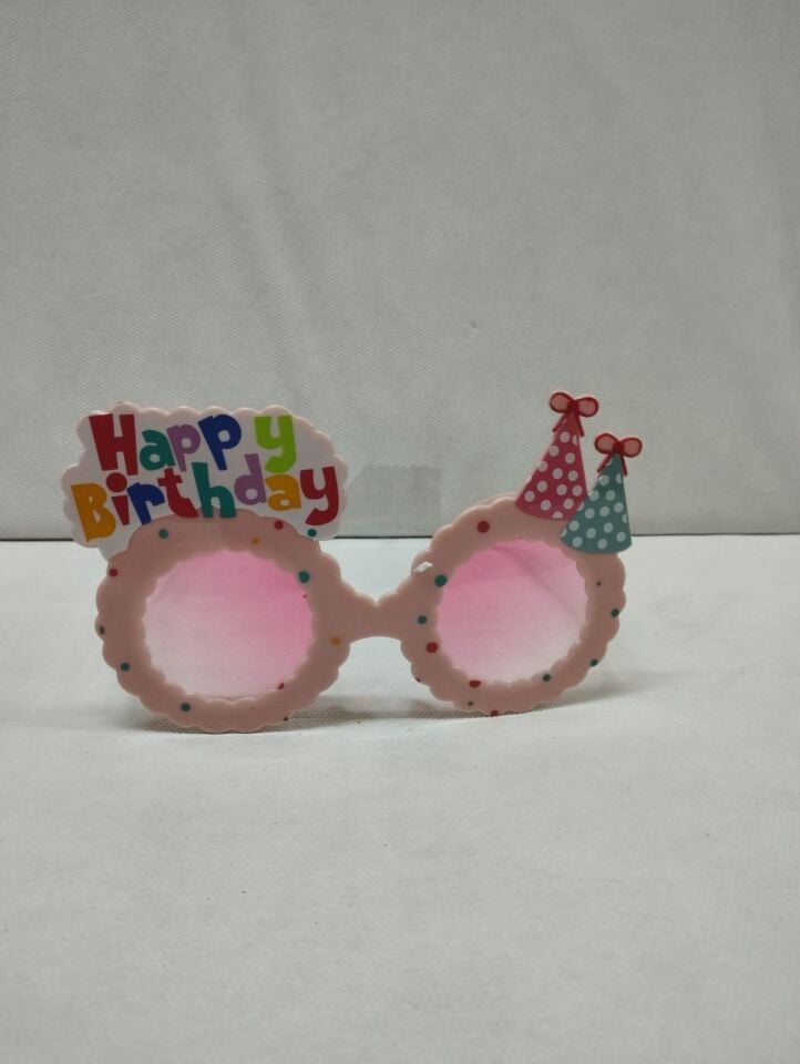 GÖZLÜK HAPPY BIRTHDAY RENKLİ