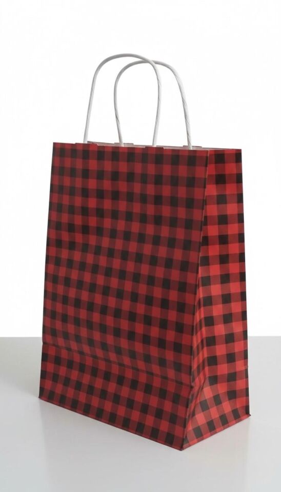 ÇANTA B.KRAFT BÜKÜM SAPLI KÜÇÜK KARE 32*41cm 25 Lİ