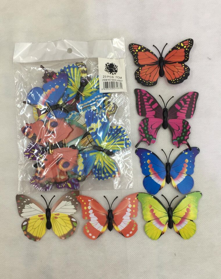 KELEBEK ÇUBUKLU MOR 7CM 24 LÜ PK