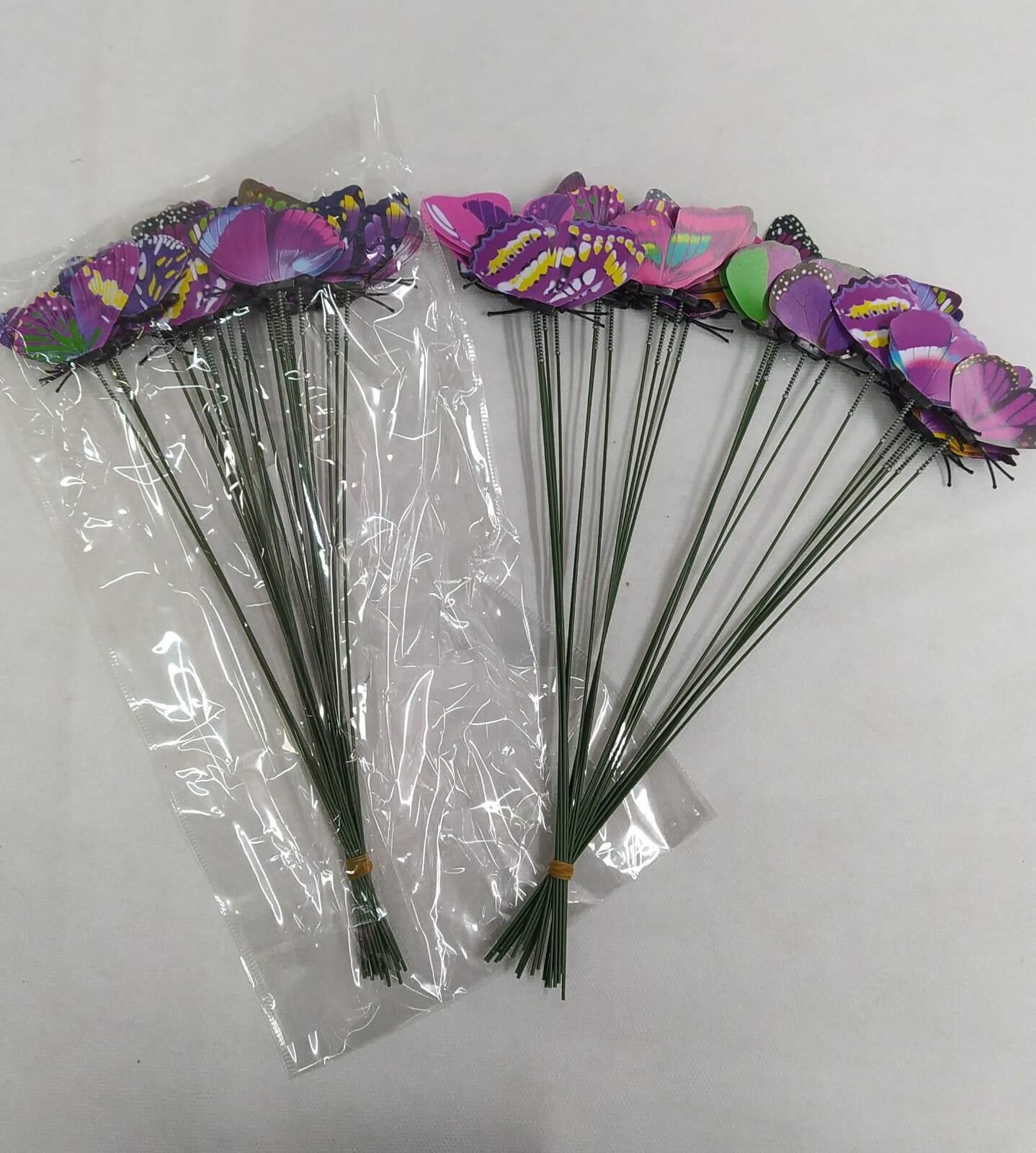 KELEBEK ÇUBUKLU MOR 7CM 24 LÜ PK