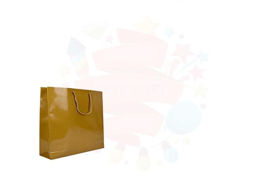 ÇANTA KARTON SELOFANLI 10*10 ALTIN 50'Lİ