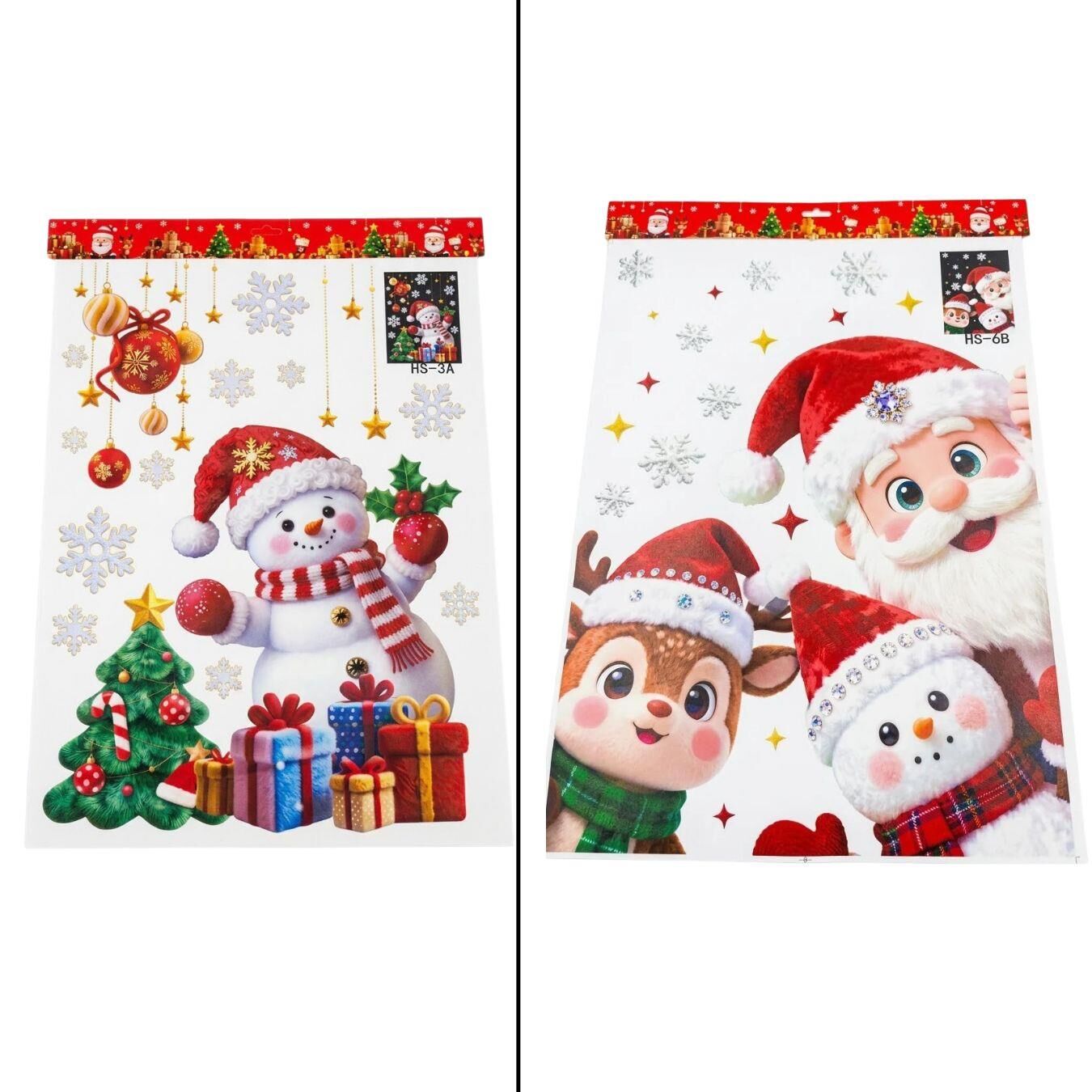 NOEL CAM STICKER KARIŞIK MODEL
