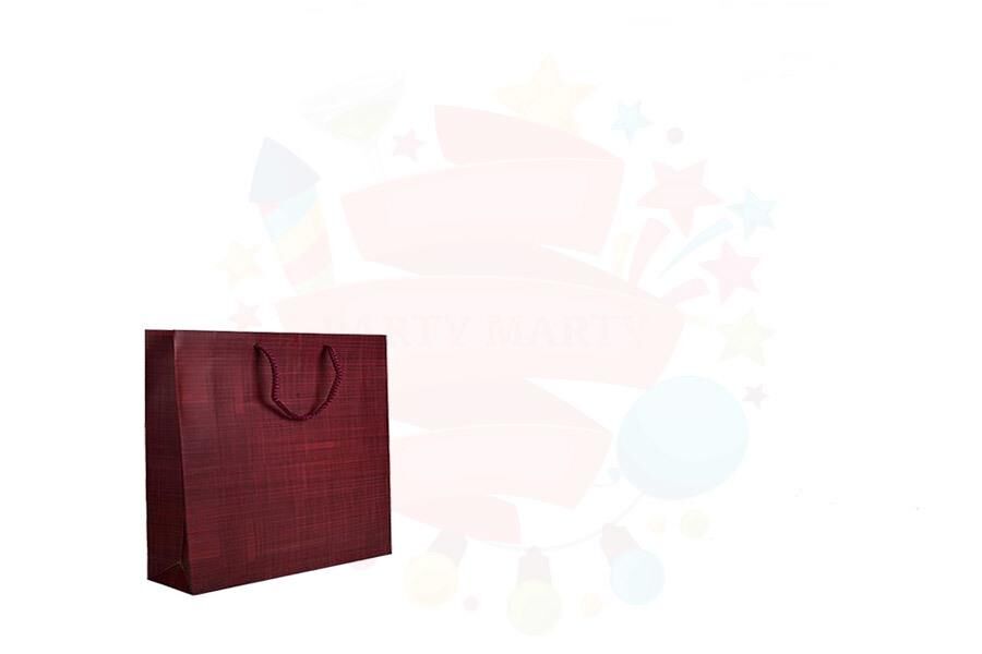 ÇANTA KARTON SELOFANLI 10*10 BORDO 50'Lİ