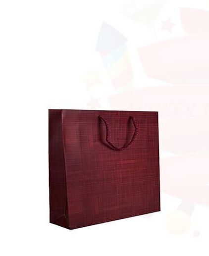 ÇANTA KARTON SELOFANLI 10*10 BORDO 50'Lİ