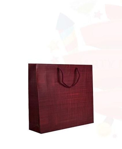 ÇANTA KARTON SELOFANLI 10*10 BORDO 50'Lİ