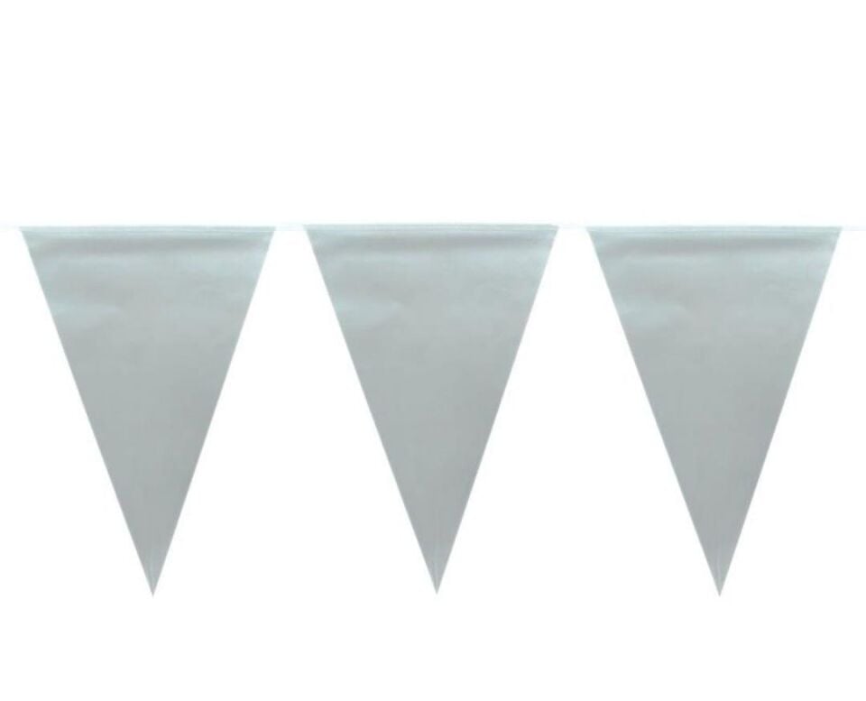 FLAMA ÜÇGEN TEMALI DÜZ GÜMÜŞ