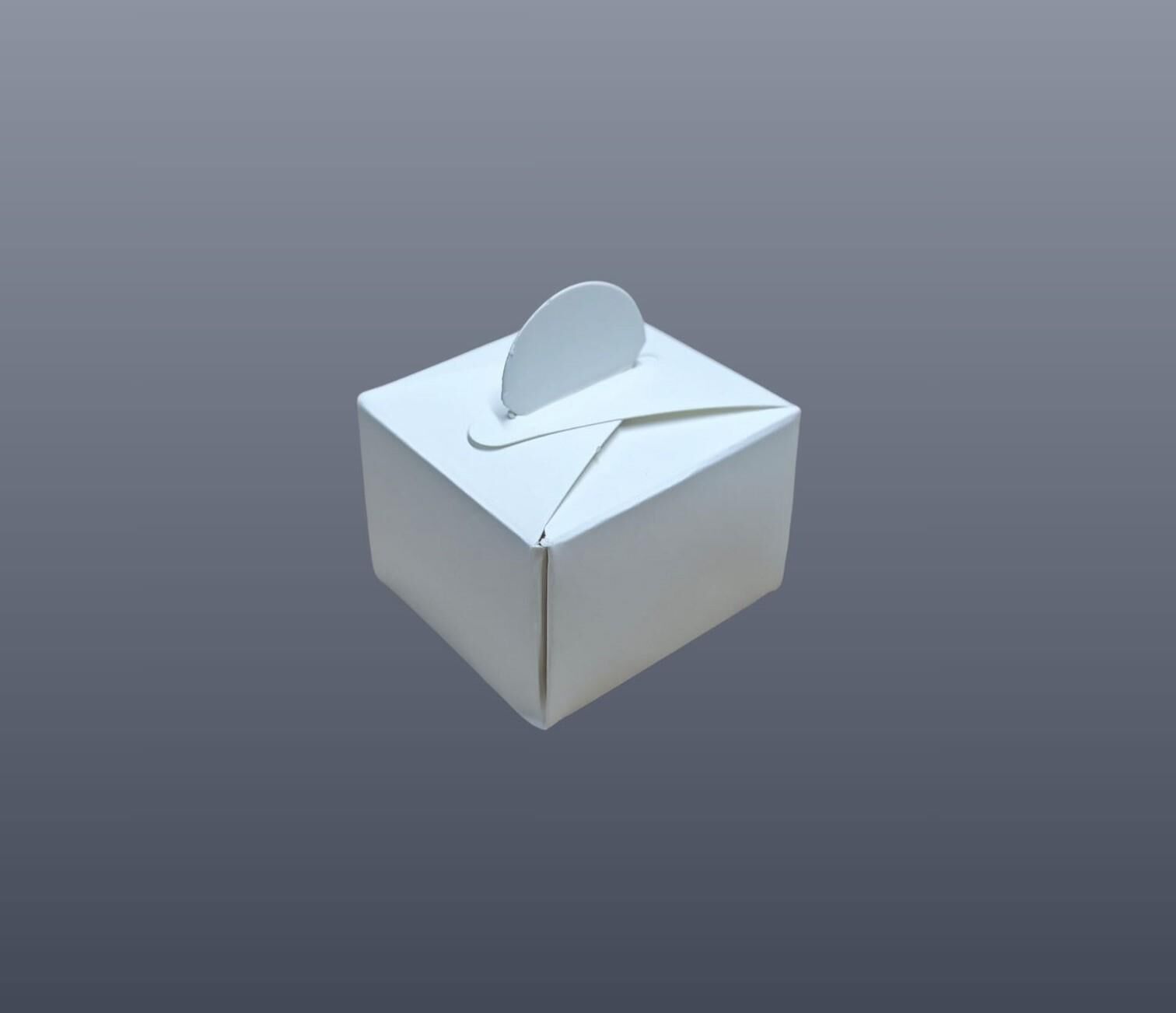 KARTON LOKUM KUTUSU 25 Lİ BEYAZ