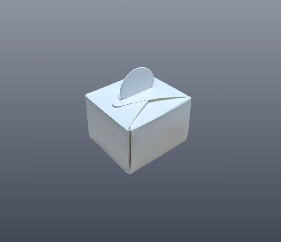 KARTON LOKUM KUTUSU 25 Lİ BEYAZ