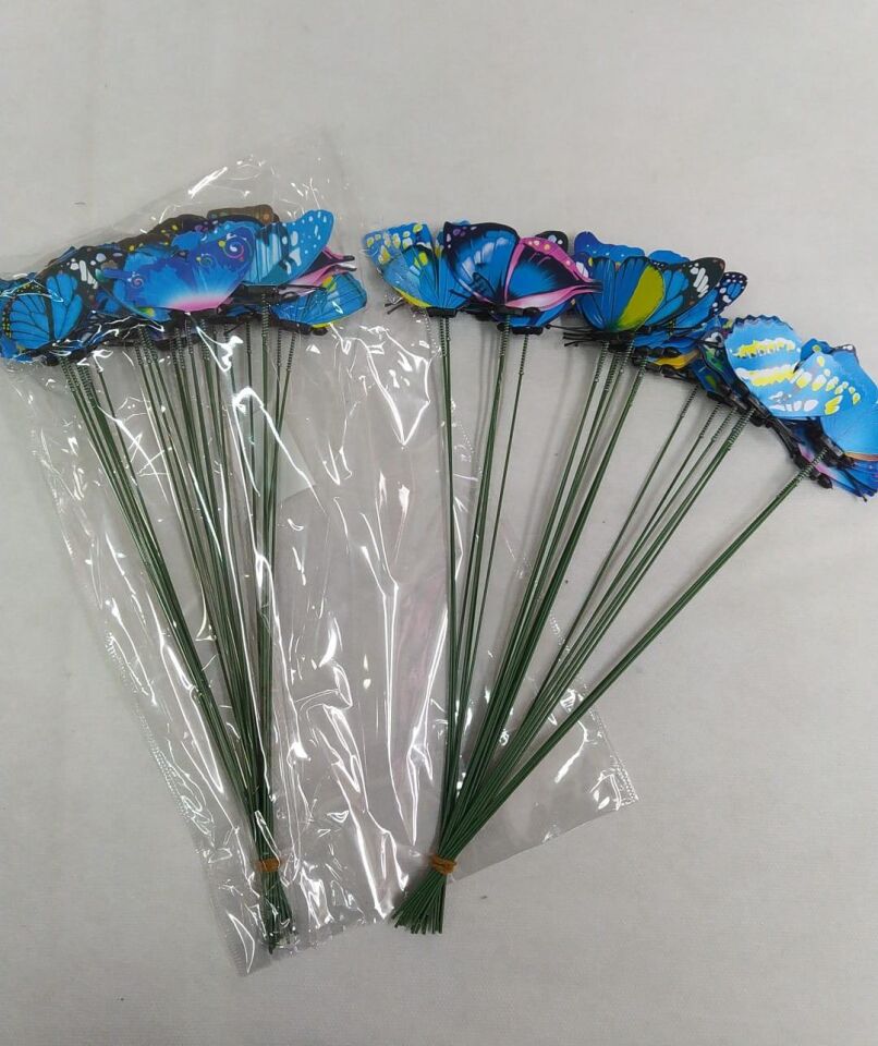 KELEBEK ÇUBUKLU MAVİ 7CM 24 LÜ PK