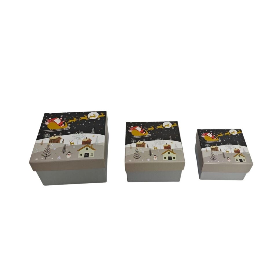 KUTU KARE 3 LU HEDİYE PAKETLİ