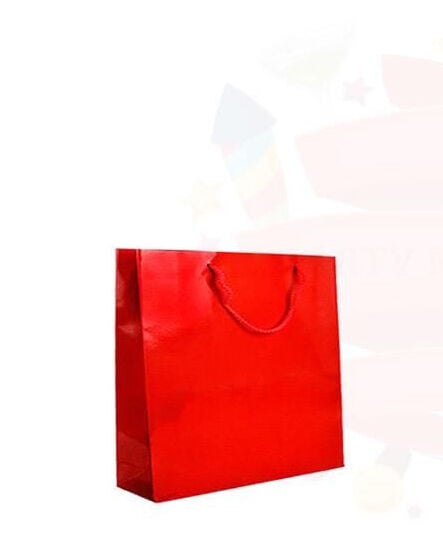 ÇANTA KARTON SELOFANLI 10*10 KIRMIZI 50'Lİ