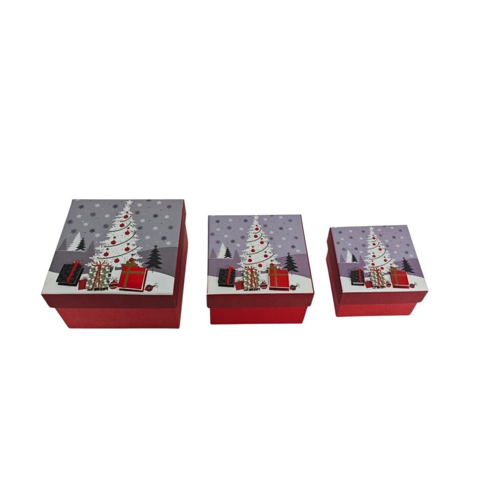 KUTU KARE 3 LU ÇAM AĞAÇLI