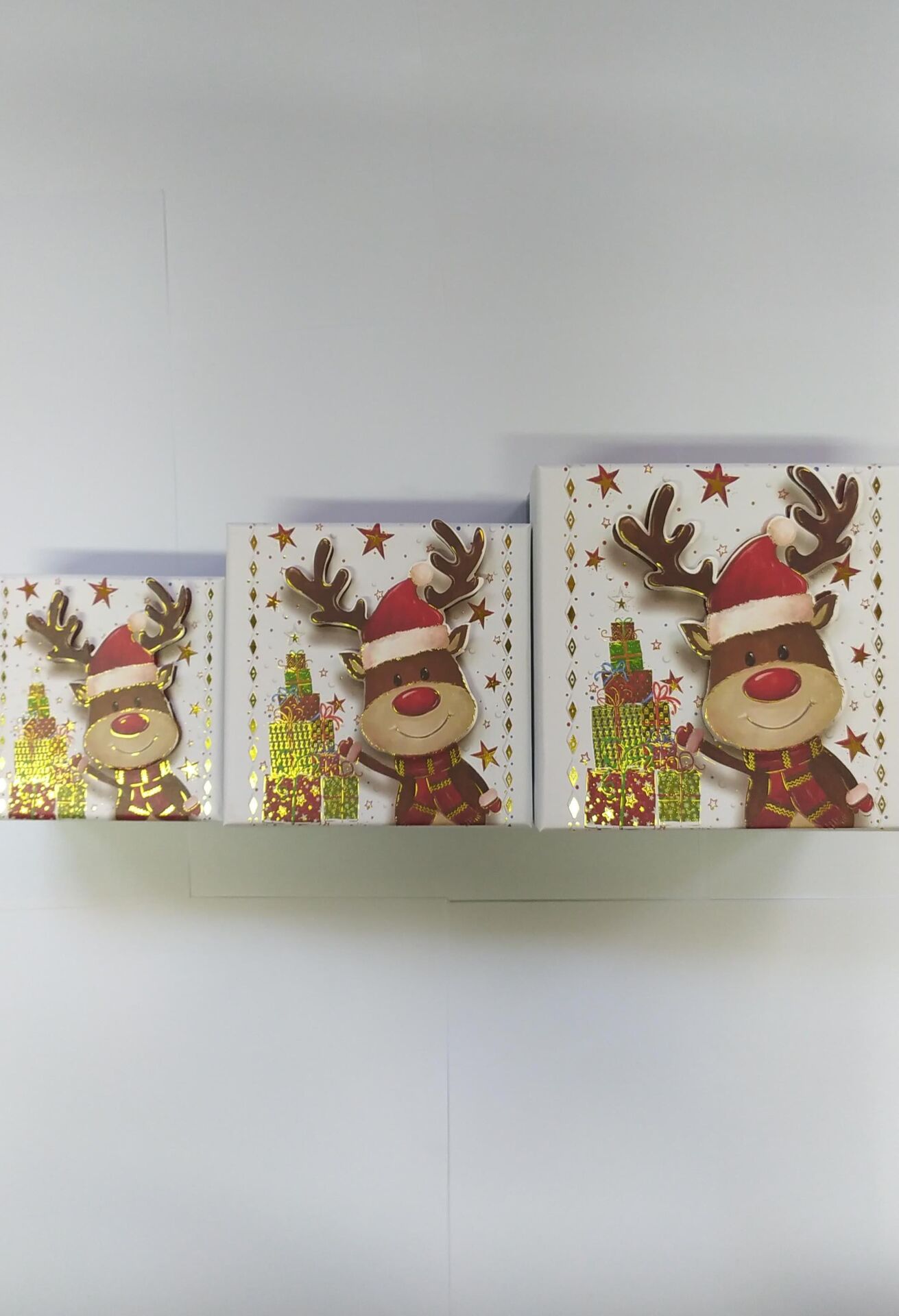 KUTU KARE YILBAŞI 3 LÜ SET GEYİKLİ