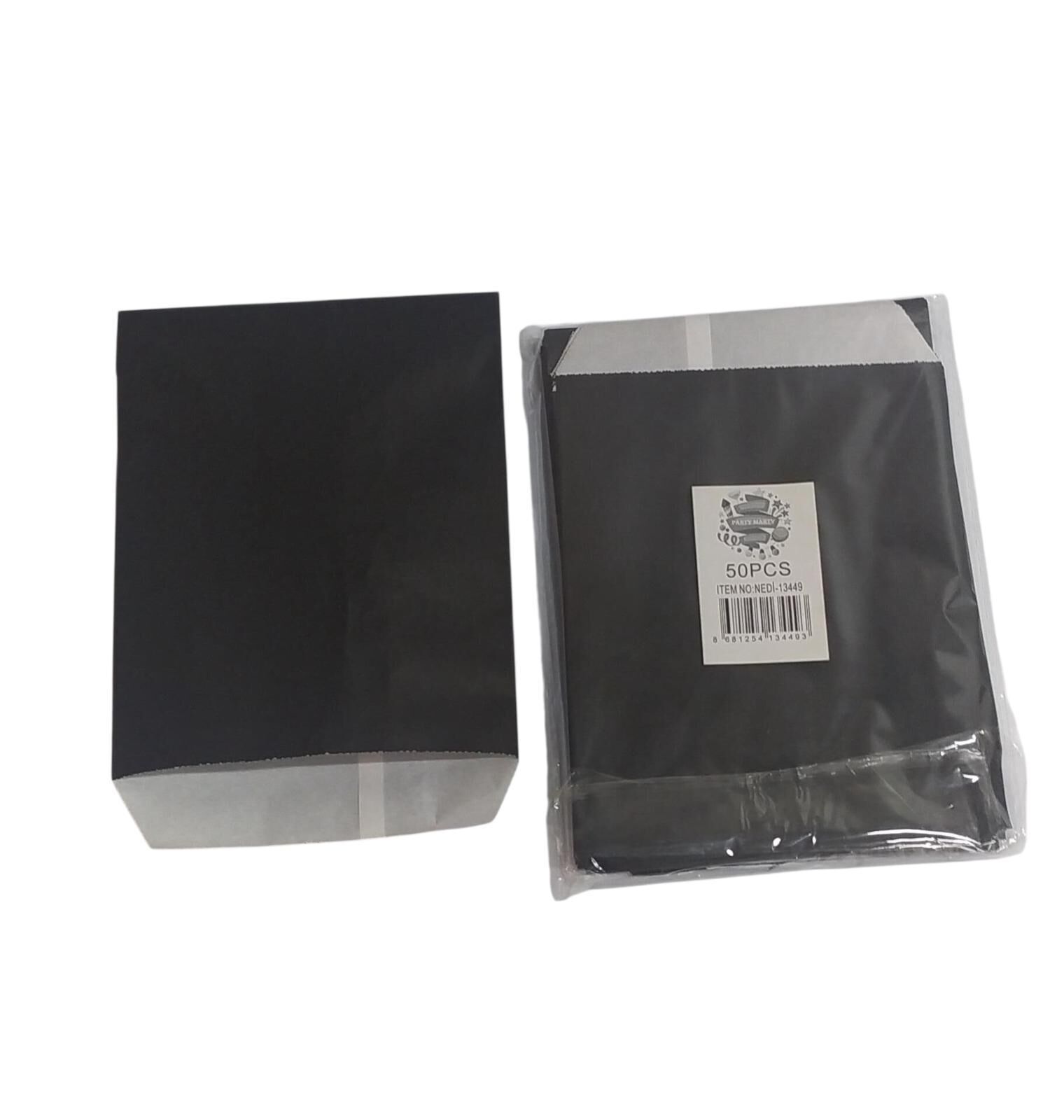 İTHAL ZARF POŞET 13*18 SİYAH 50 LI