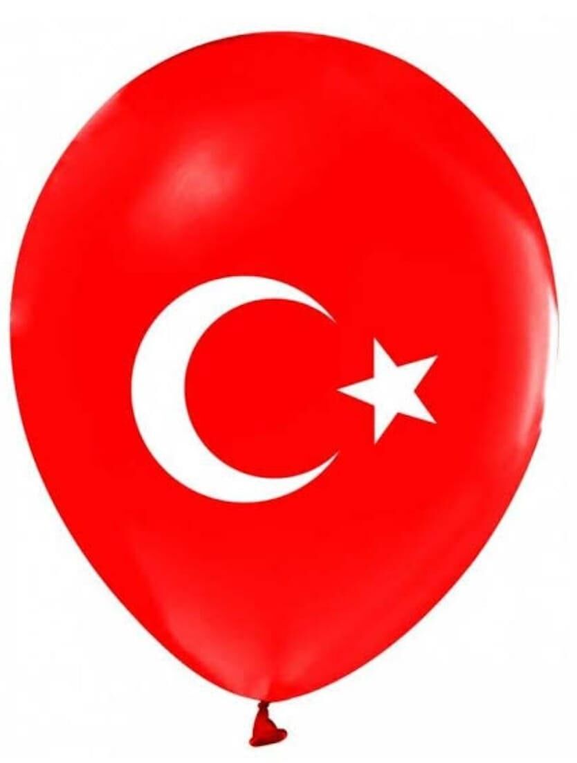 BALON JUMBO 20'' BASKILI TÜRK BAYRAKLI