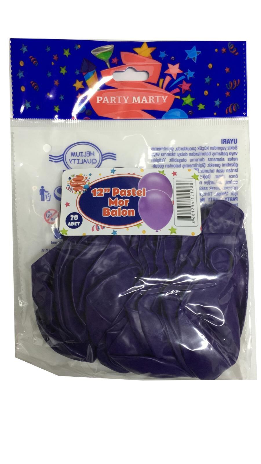 BALON PERAKENDE PASTEL MOR 20 Lİ