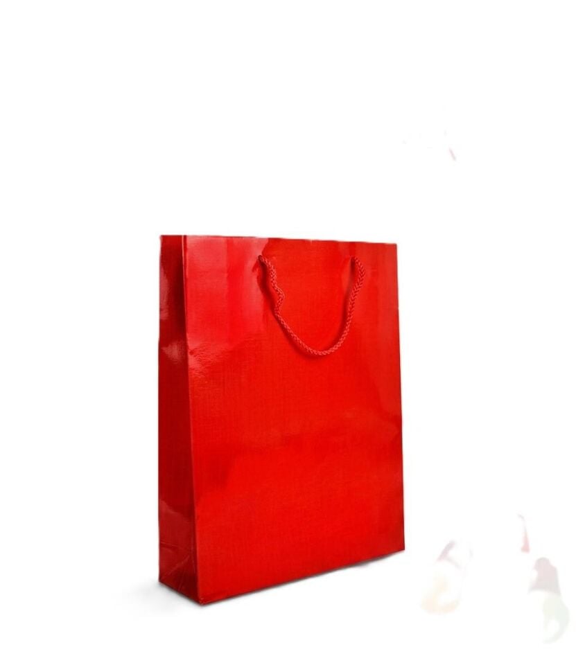 ÇANTA KARTON SELOFANLI 12*17 KIRMIZI 25'Lİ