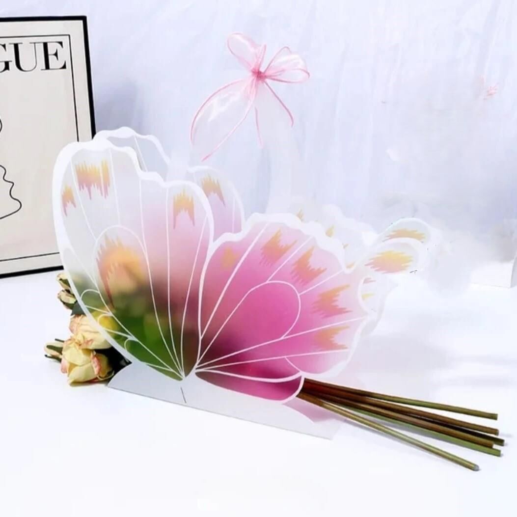 ÇANTA  KELEBEKLİ ÇİÇEKLER İÇİN 42*12*35 CM 10 LU