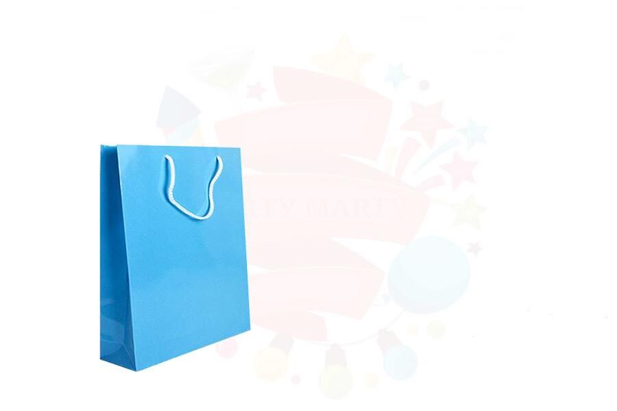 ÇANTA KARTON SELOFANLI 12*17 MAVİ 25'Lİ