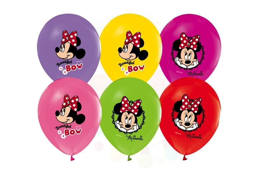 BALON BASKILI LİSANSLI MINNIE 100'LÜ