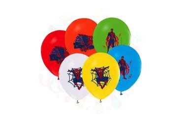 BALON BASKILI LİSANSLI SPIDERMAN 100'LÜ