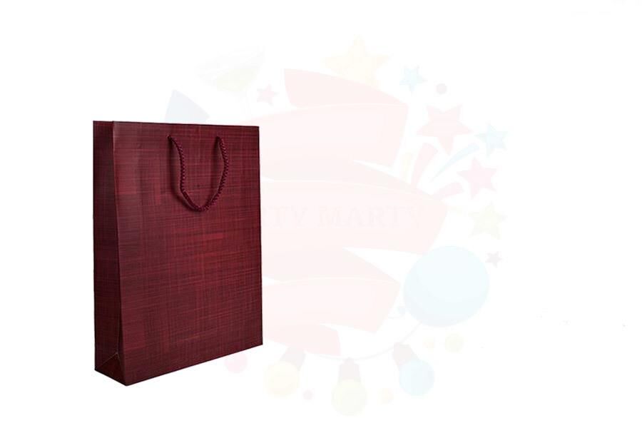 ÇANTA KARTON SELOFANLI 17*26 BORDO 25'Lİ