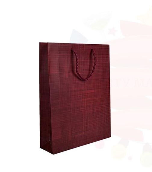 ÇANTA KARTON SELOFANLI 17*26 BORDO 25'Lİ