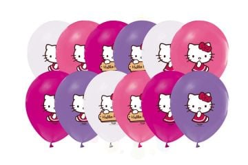 BALON BASKILI LİSANSLI HELLO KITTY 100'LÜ