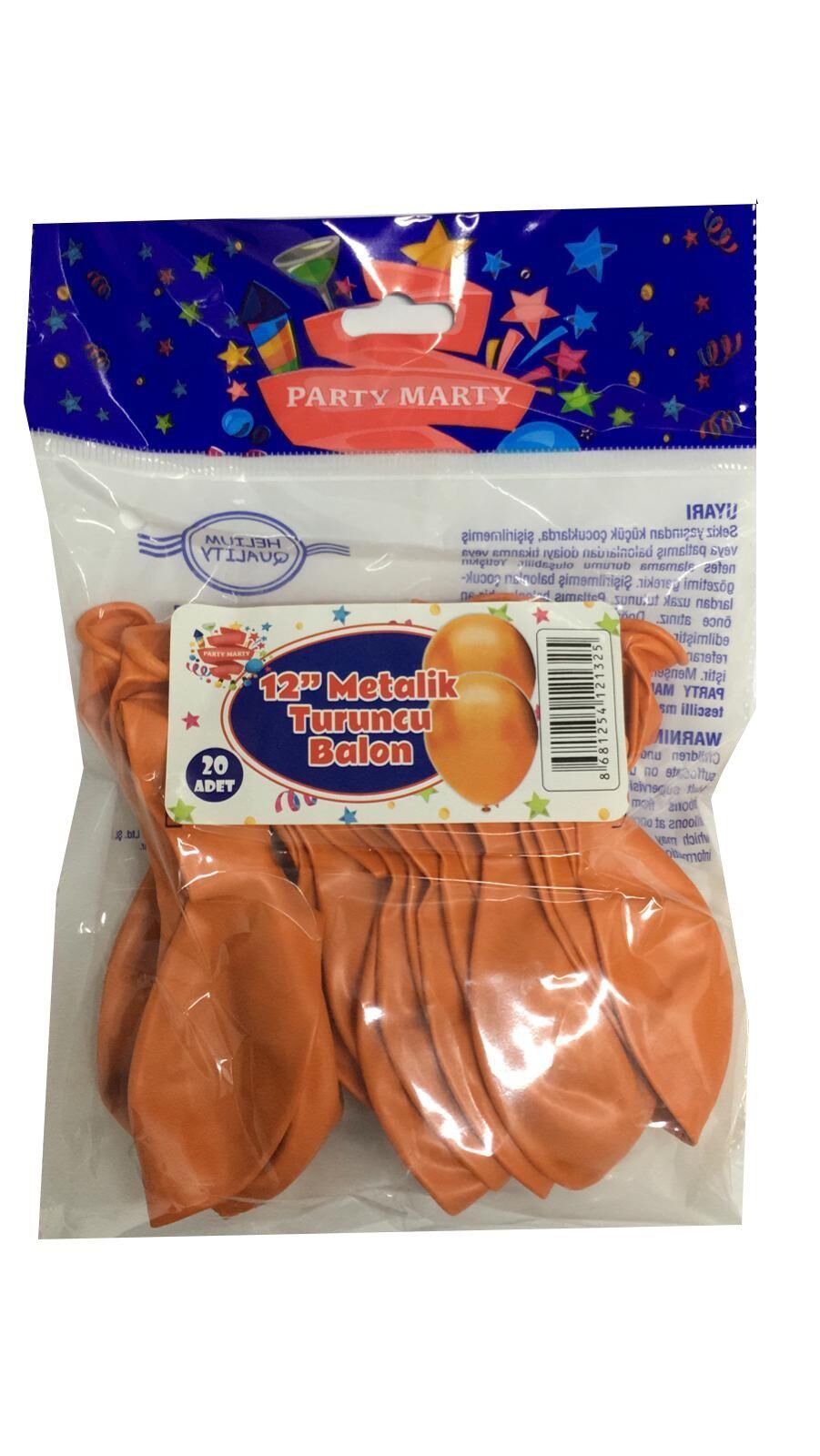 BALON PERAKENDE METALİK TURUNCU 20 Lİ