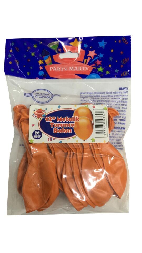 BALON PERAKENDE METALİK TURUNCU 20 Lİ