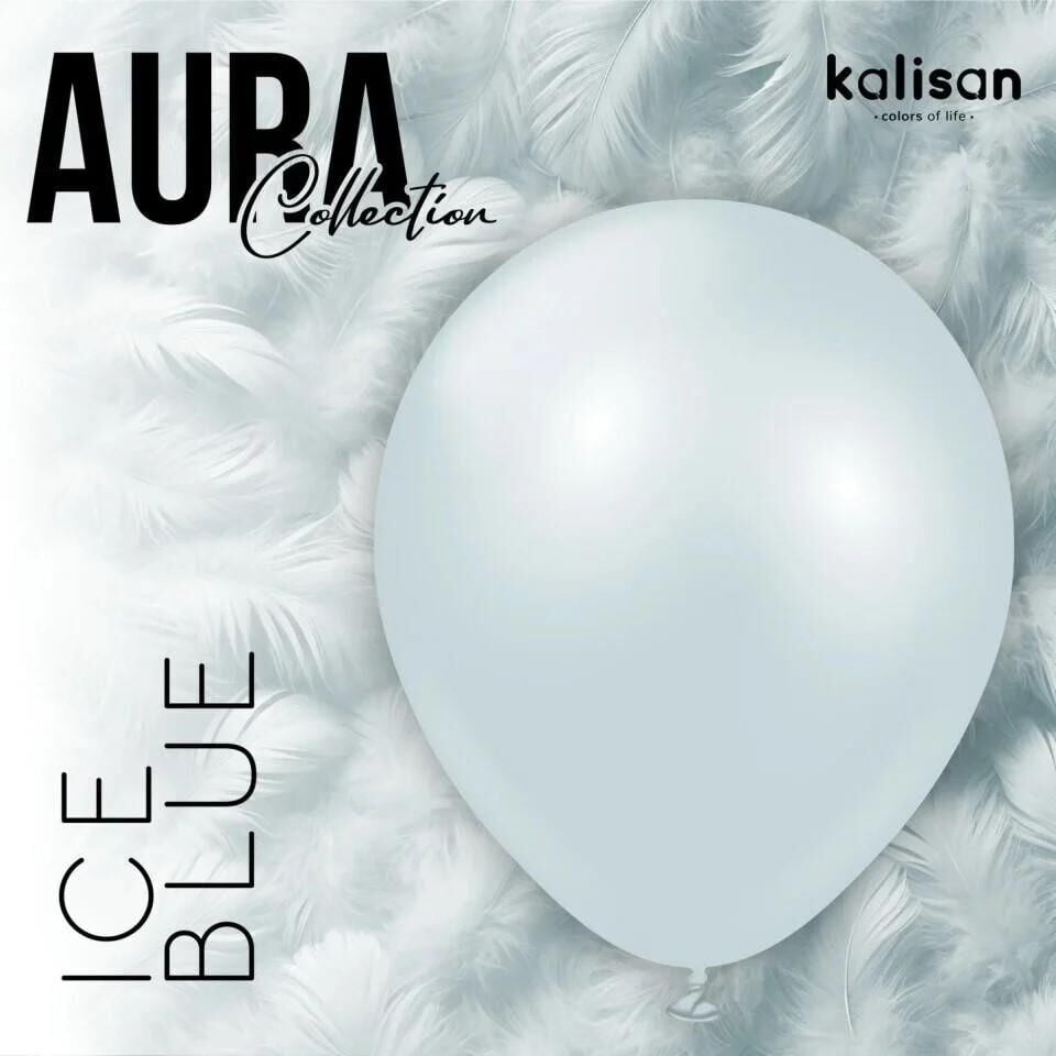 BALON 12'' AURA ICE BLUE  5 Lİ KALİSAN