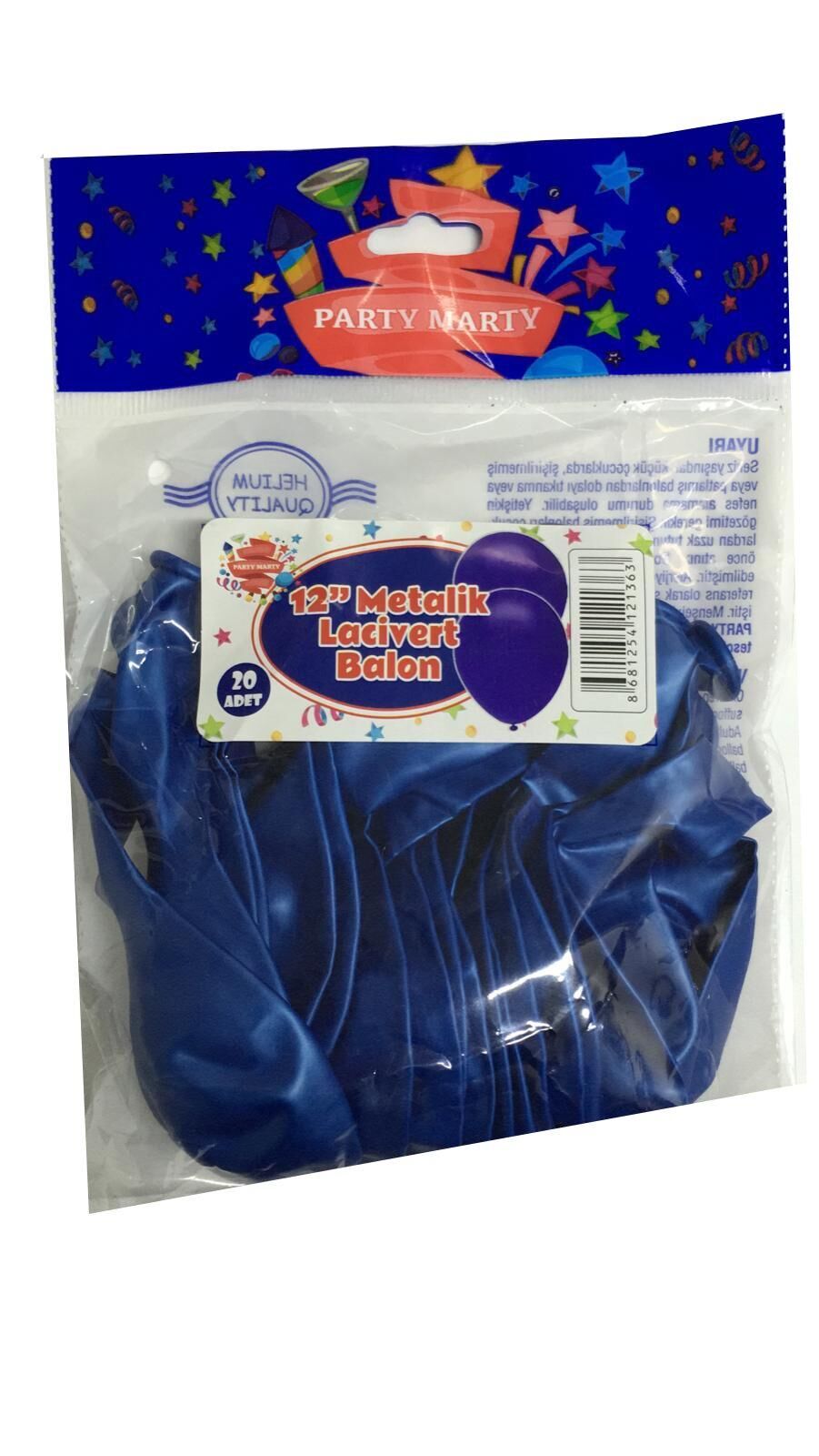BALON PERAKENDE METALİK LACİVERT 20 Lİ
