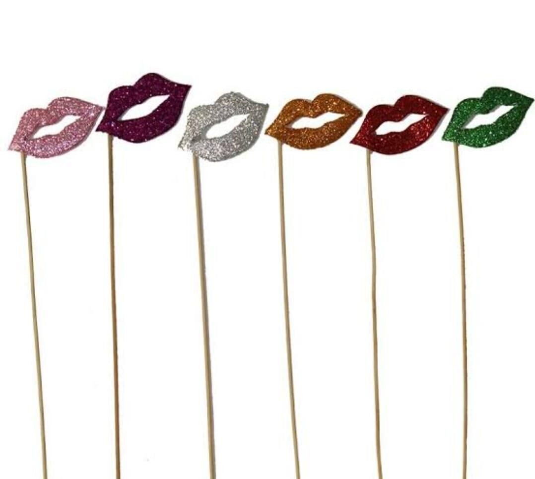 PARTY ÇUBUK DUDAK BIYIK FİGÜRLÜ 6 LI