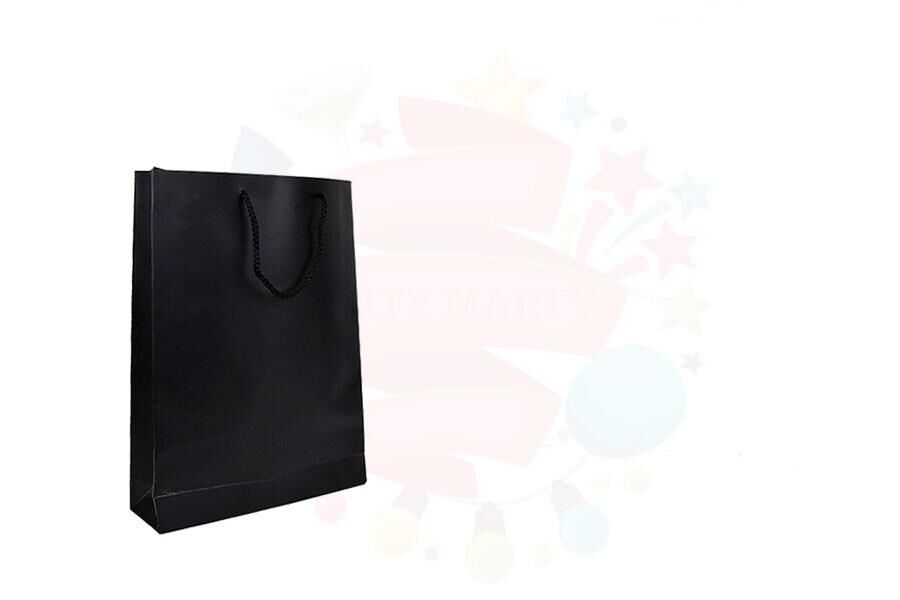 ÇANTA KARTON SELOFANLI 17*26 SİYAH 25'Lİ