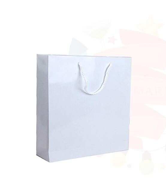 ÇANTA KARTON SELOFANLI 26*26 BEYAZ 25'Lİ