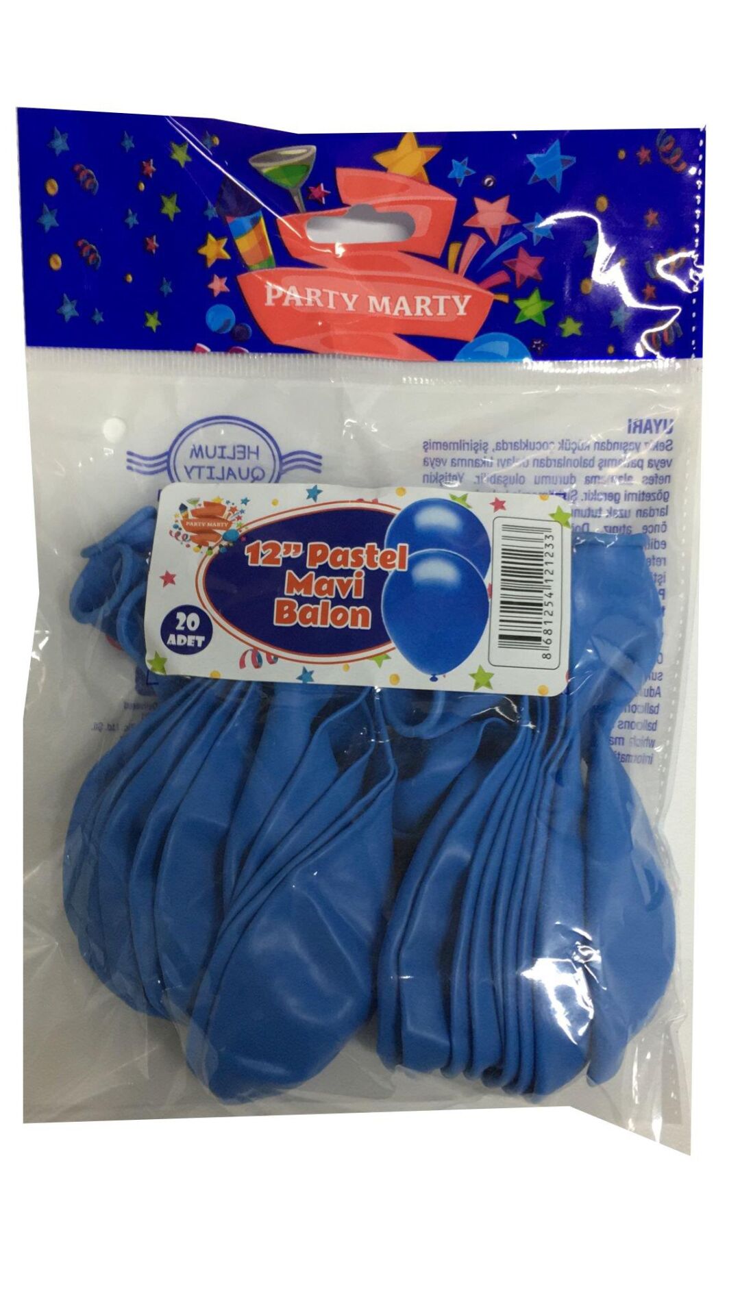 BALON PERAKENDE PASTEL MAVİ 20 Lİ