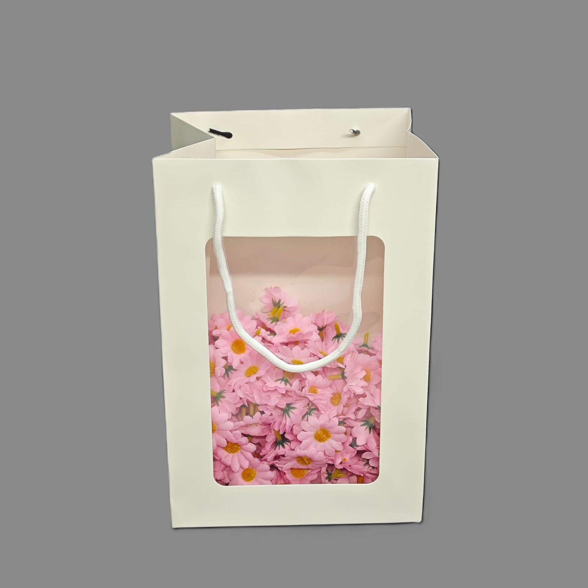 ÇANTA İÇİ ŞEFFAF KENARI BEYAZ 20*16*30 CM  10 LU