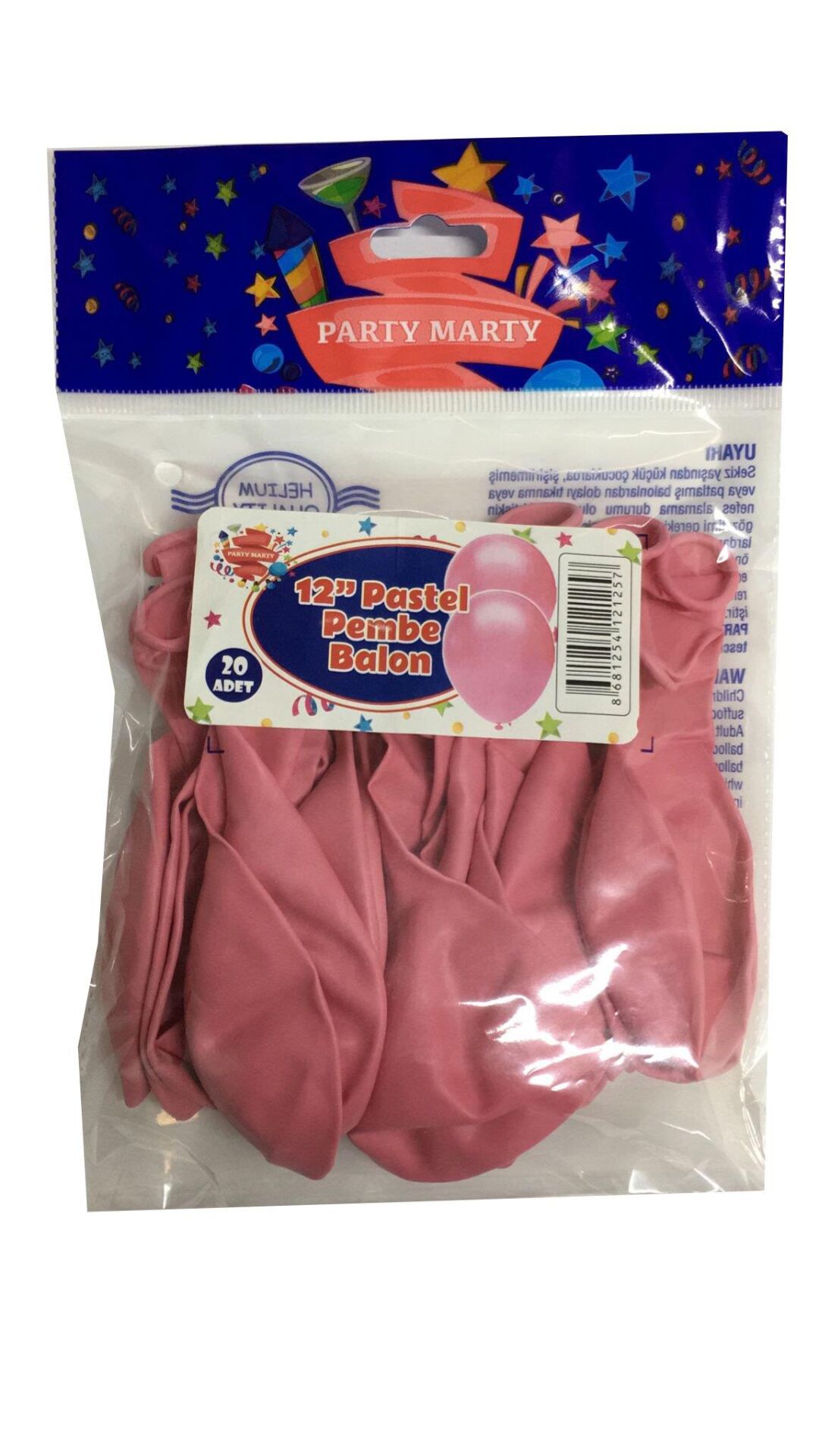 BALON PERAKENDE PASTEL PEMBE 20 Lİ