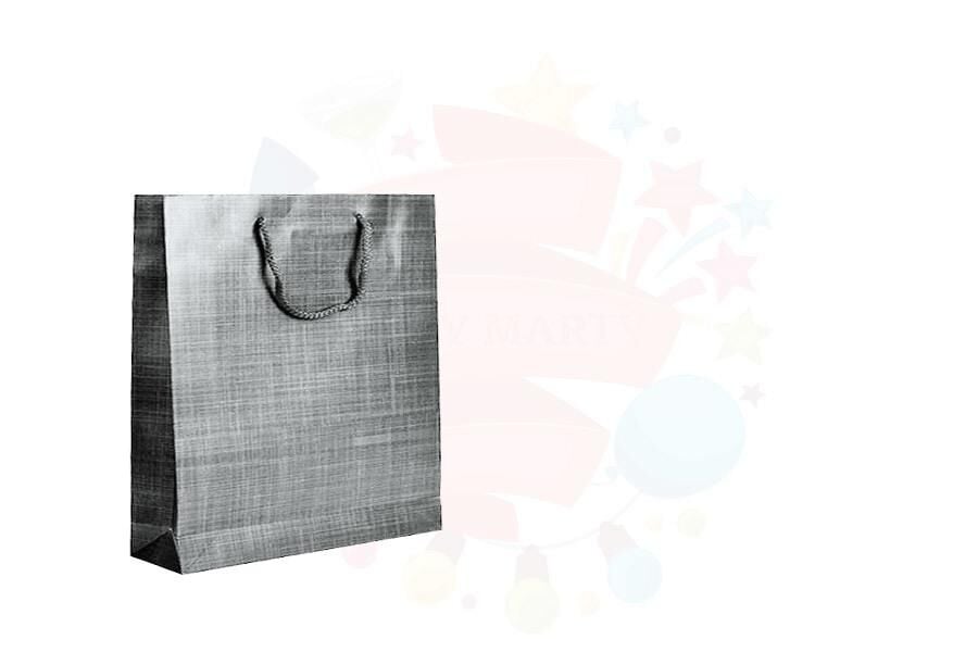 ÇANTA KARTON SELOFANLI 26*26 GÜMÜŞ 25'Lİ