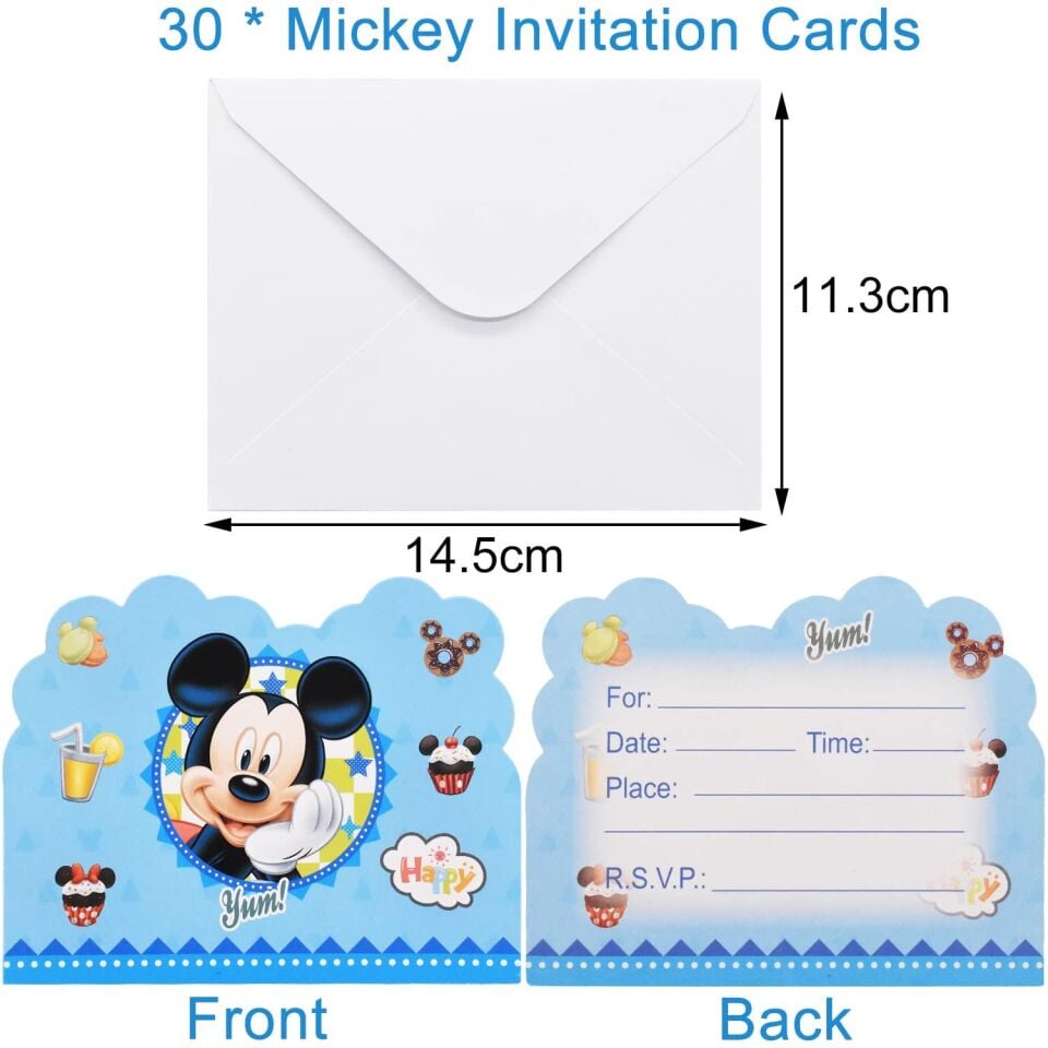 MESAJ KARTI DAVETİYE MICKEY