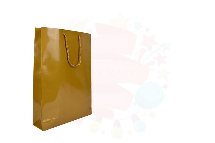 ÇANTA KARTON SELOFANLI 26*38 ALTIN 25'Lİ