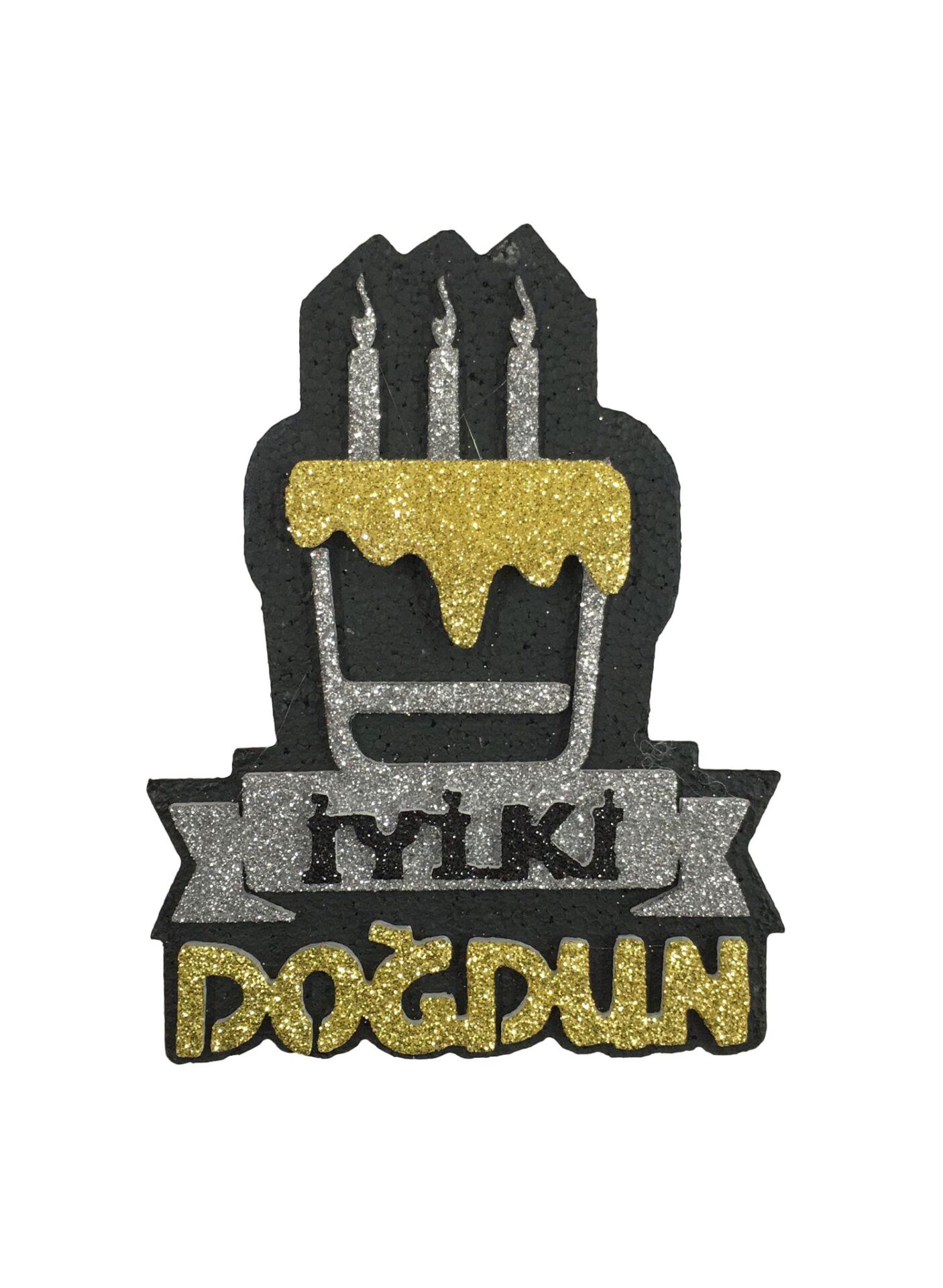 STRAFOR KÜÇÜK PASTALI GÜMÜŞ MUMLU İYİKİ DOĞDUN