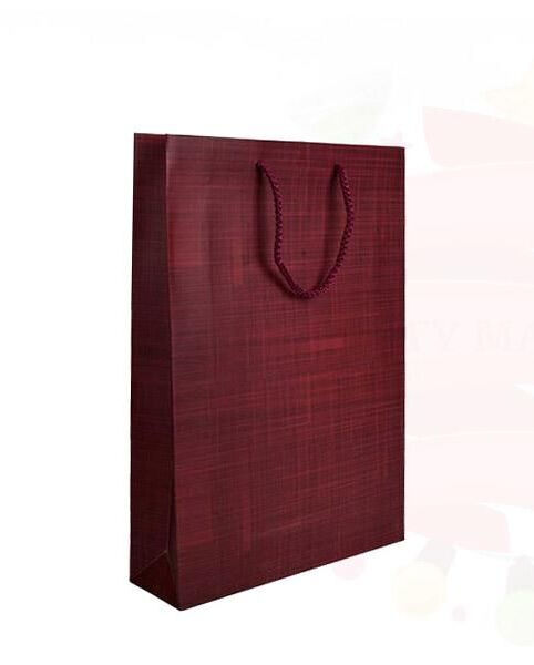 ÇANTA KARTON SELOFANLI 26*38 BORDO 25'Lİ