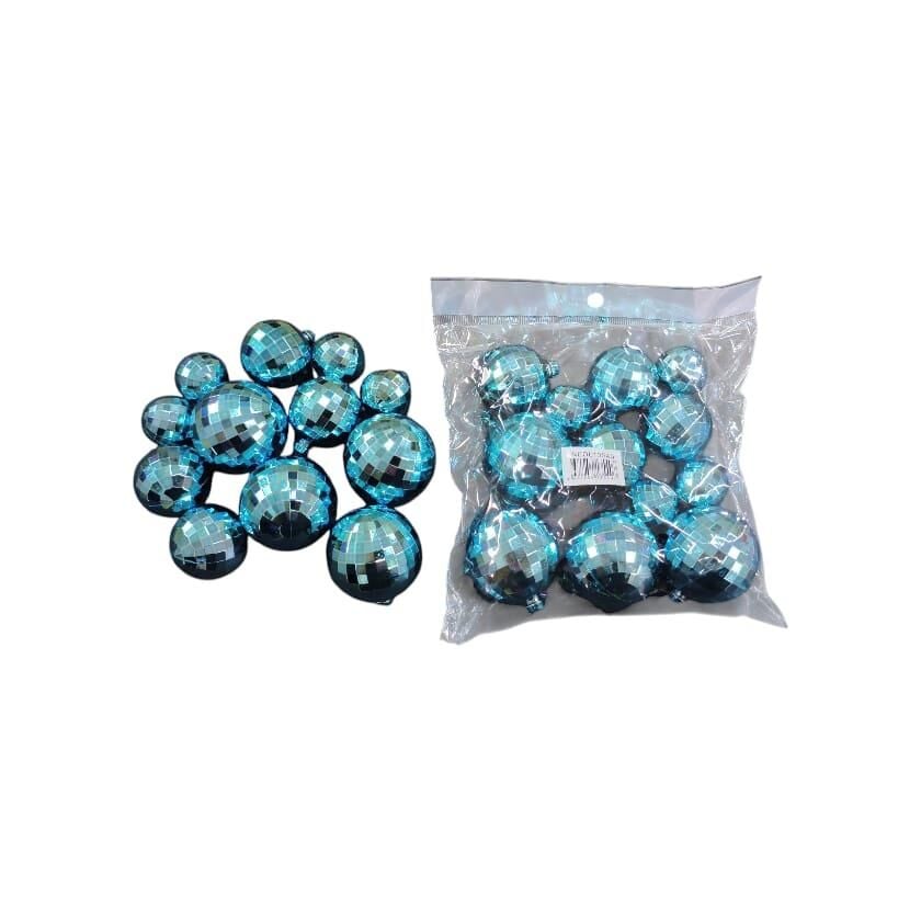 DİSKO TOPU 2-2,5-3-4 CM  12 Lİ MAVİ