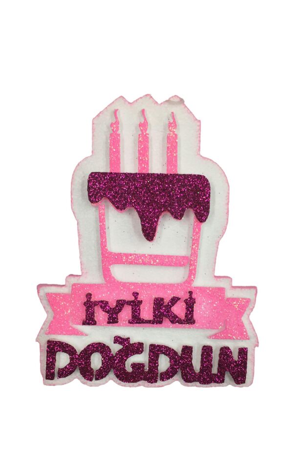 STRAFOR KÜÇÜK PASTALI PEMBE MUMLU İYİKİ DOĞDUN